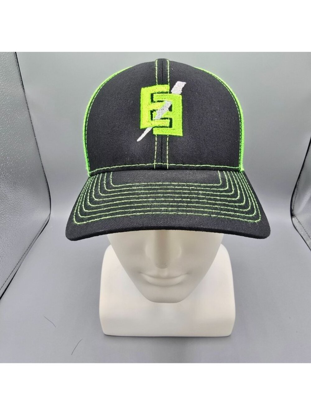 Outdoor Cap Platinum Series Black & Neon Green Emmons Electric Baseball Cap